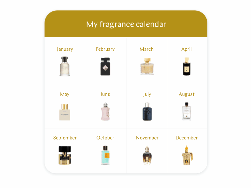 YUNIQU Fragrances Calendar